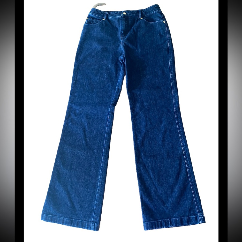 St John Sport Luxury Stretch Jeans Dark Wash Size 6